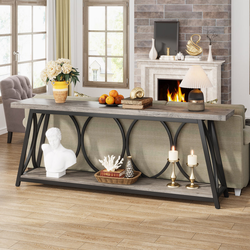 Console Pierz, Gris / Noir