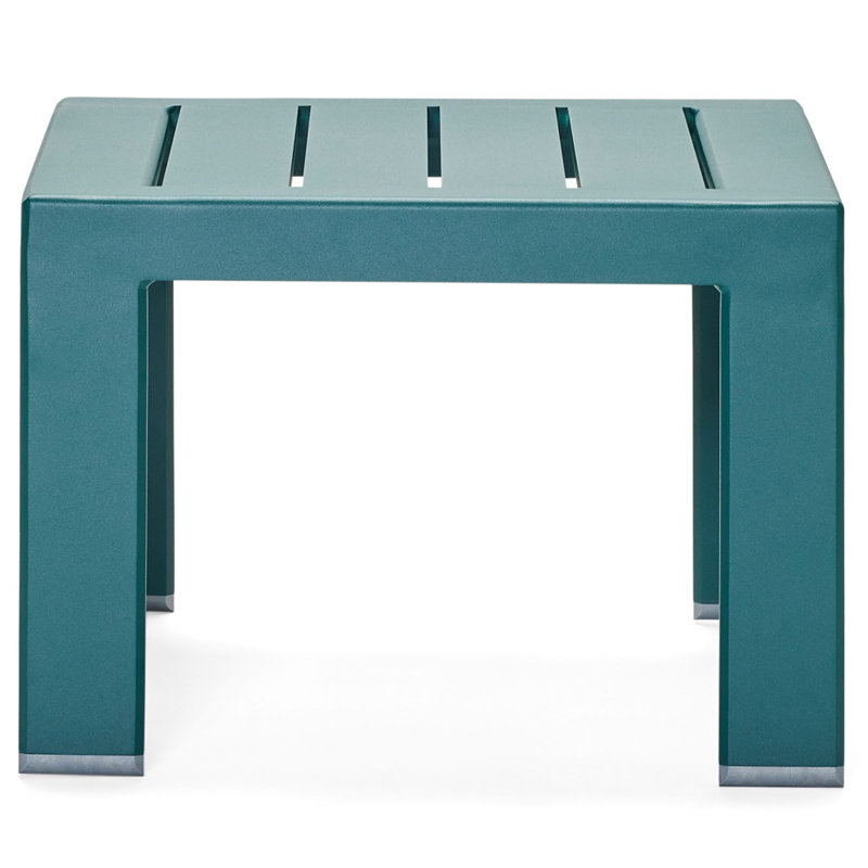 Elevation Outdoor Side Table, Matte White
