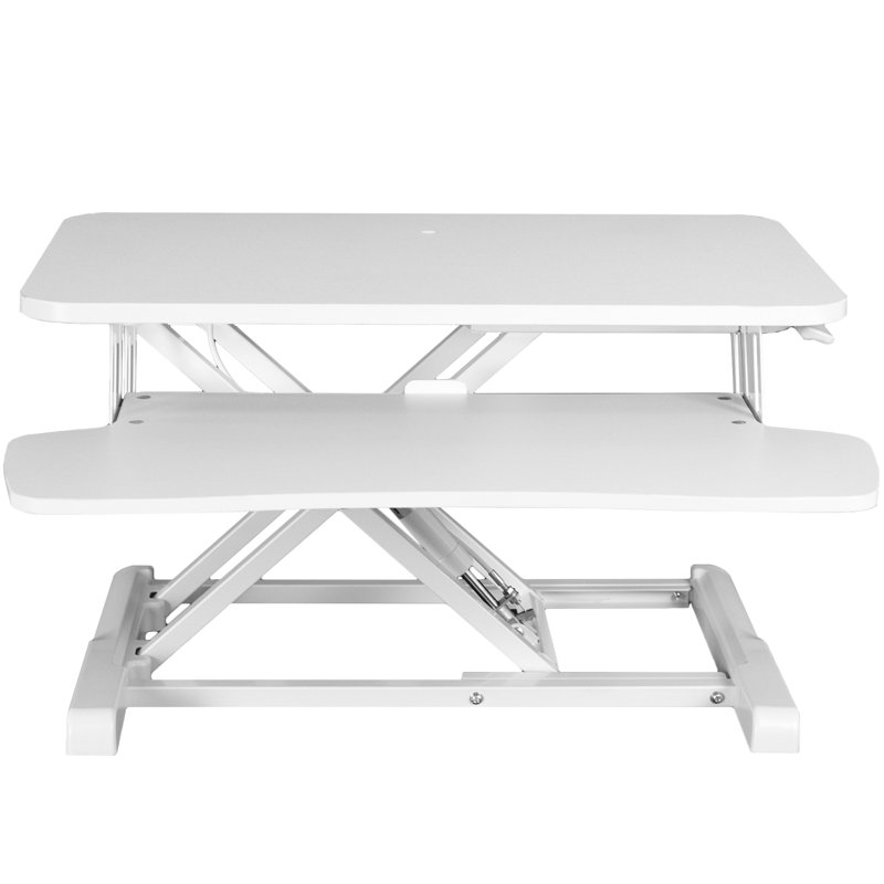 VIVO Height Adjustable Standing Desk Converter (DESK-V000K Series), 28", White/White