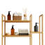 Étagère de rangement pour toilette en bambou avec porte-papier hygiénique sur pied Proman Products Santa Fe