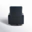 Fauteuil inclinable électrique pivotant en cuir véritable 33 po.-107225108