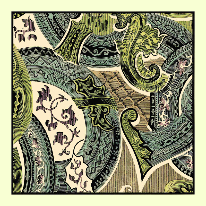 Tapisserie élégante II, H 36 po x l 36 po