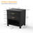 2 Drawers Solid Wood Nightstand With Storage, Open Shelf, 2 Power Outlets, 1 Usb Port, And 1 Type C Port-857297751