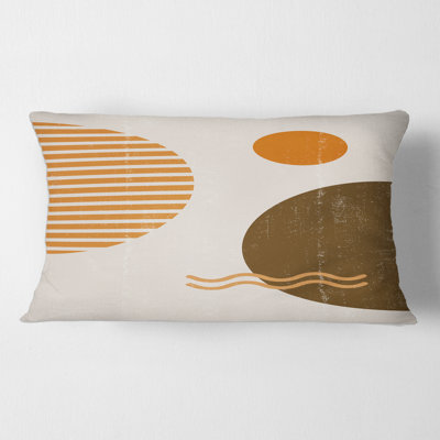 Housse de coussin rectangulaire et insert Minimal Sun and Moon III