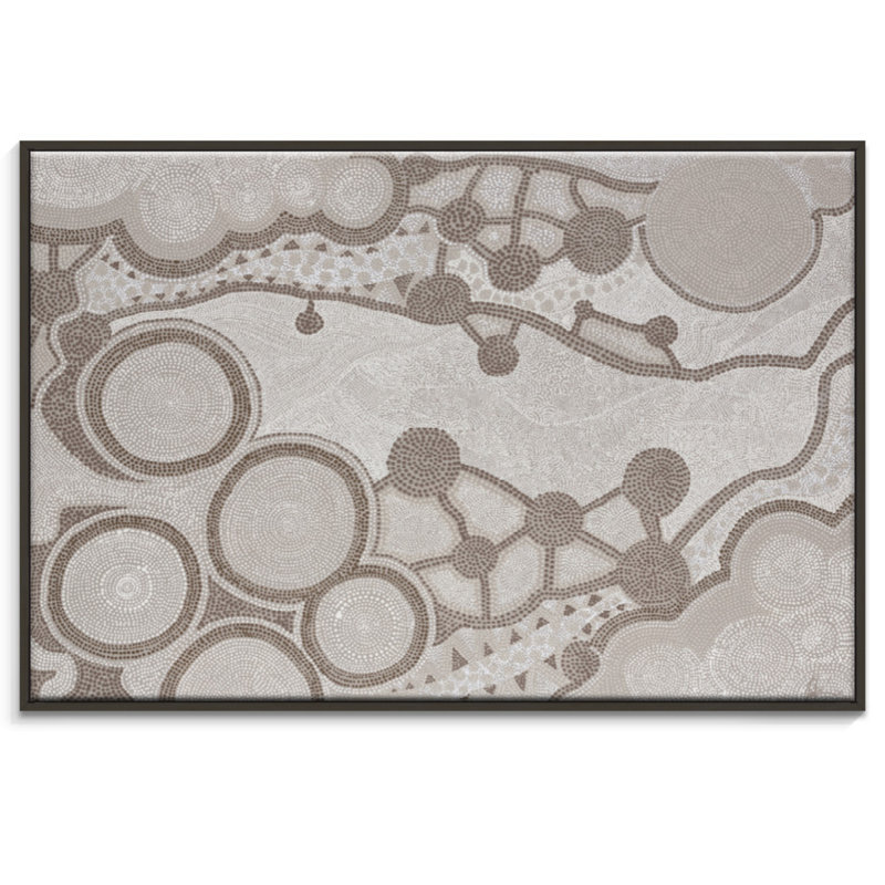 Dot by Patricia Baliviera - Print on Canvas, 102cm H x 152cm W, Black Floater Frame