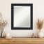 Dalat Black Beveled Framed Wall Mirror-118340181-120328429