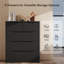 Coiffeuse verticale 37 tiroirs à 5 tiroirs, armoire de rangement avec poignées dissimulées, style moderne, convient aux chambres à coucher et aux petits espaces.-446456927