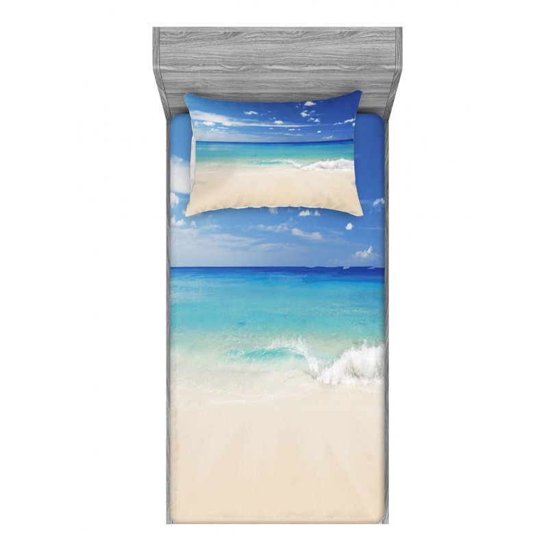 Microfiber Sheet Set, Twin Sheet Set with Fitted Sheet