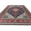 Tapis oriental traditionnel 10 x 12 de conception mauve et bleu marine One-of-a-Kind