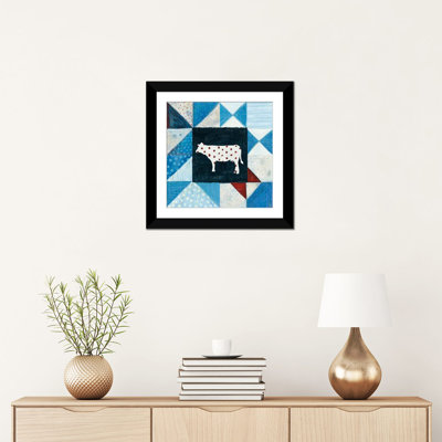 " Modern Americana Farm Quilt VIII " by Melissa Averinos Graphic Art