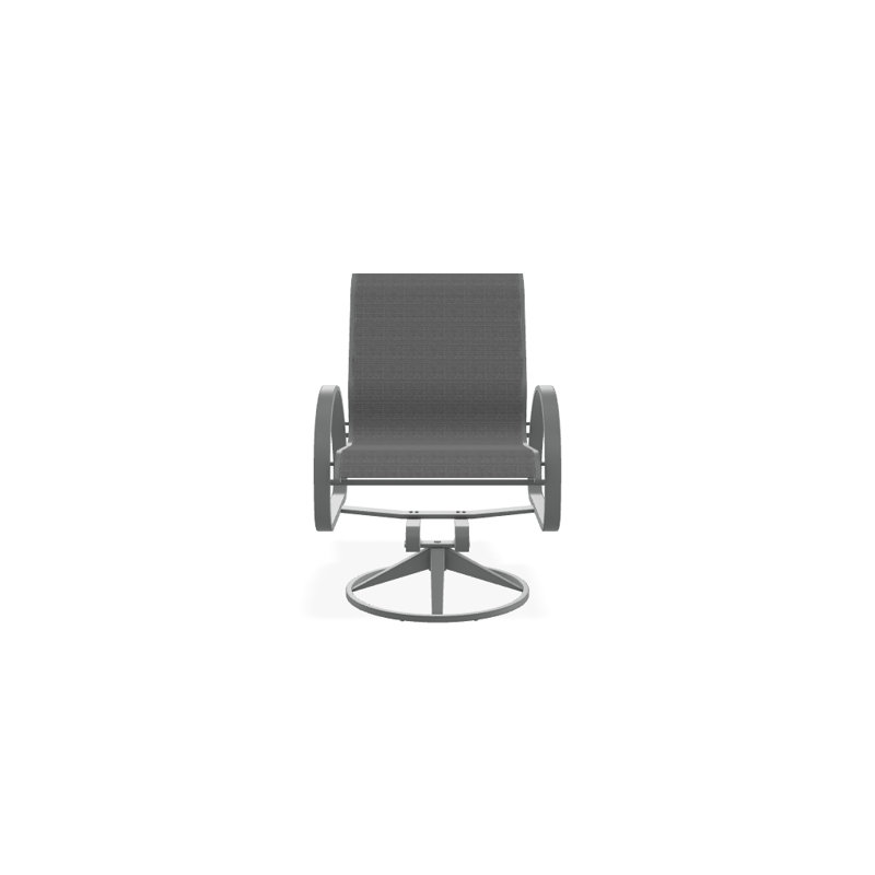 Aruba 1 Outdoor Dining Armchair, Textured Graphite, Forest Forest Green 22D Sunbrella®