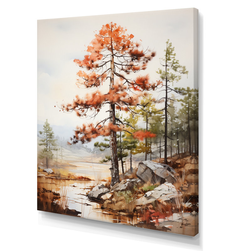 «Pine Tree Majestic Ponderosa I», reproduction sur toile tendue, H 20 po x l 12 po x P 1 po