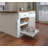 Slide-A-Shelf Made-To-Fit Slide-Out Shelf All White Finish - Full Extension Rails With Soft Closing Feature-99603721-99617903