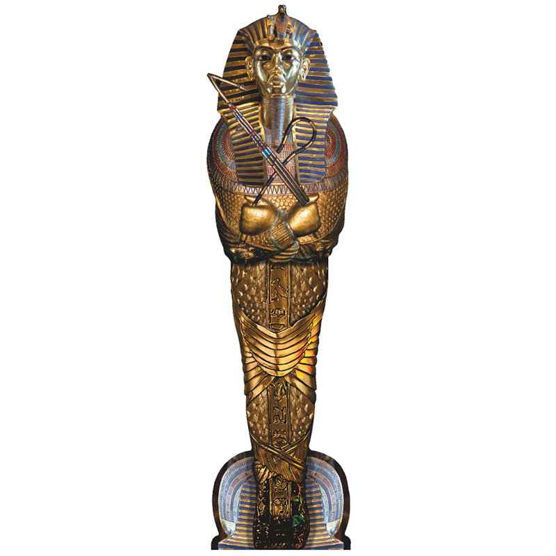 Tutankhamun très grand sarcophage en carton