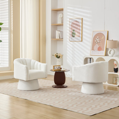 Fauteuil demi-tonneau pivotant