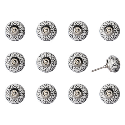 Hand Painted 1.5" Diameter Mushroom Knob Multipack