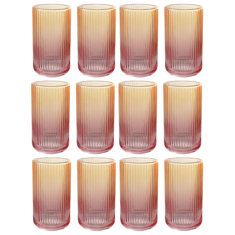 Ribbed Glassware Set
