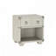 Table de chevet grise