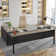 L-Shaped Metal Base Executive Desk