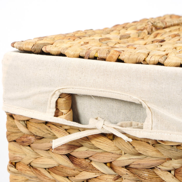Rosecliff Heights Handmade Rectangular Water Hyacinth Wicker Laundry ...