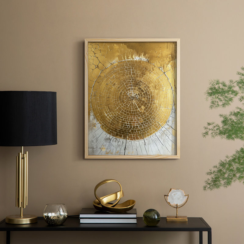 ABSTRACT Series CLXXXVI Framed Print - Solid Wood, 11" H x 9" W