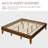 Multi-sized Wooden Platform Bed Frame with Sturdy Slat Support-1063669420-1063669415