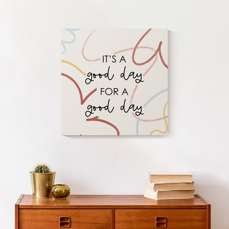 Good Day, reproduction sur toile, H 16 po x l 16 po x P 1,25 po