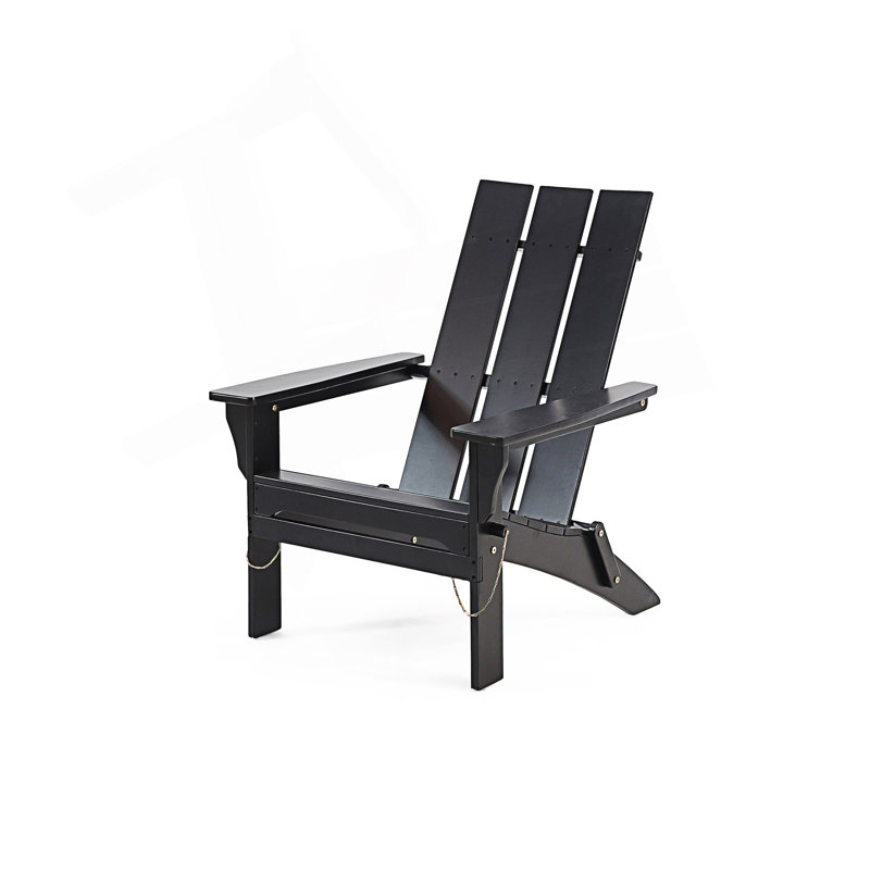 Chaise Adirondack pliable, Noir