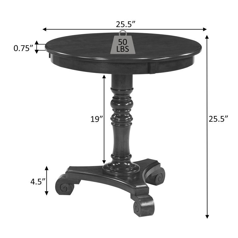 Shipe End Table, Oak Wood
