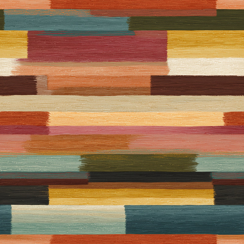 Papier peint moderne abstrait Mid-Century, Peel and Stick