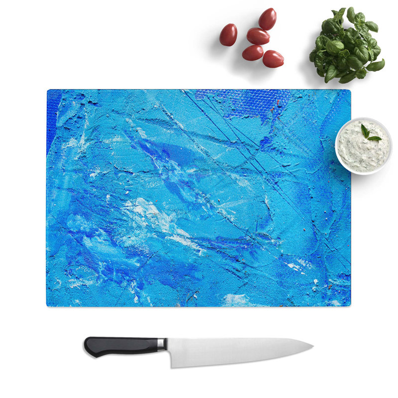 Tempered Glass Art Painting Vol.179 Chopping Board, 39 cm W x 28.5 cm L