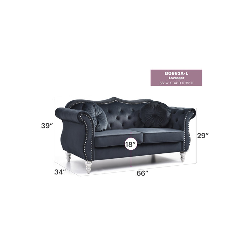 Causeuse Cozy, Noir