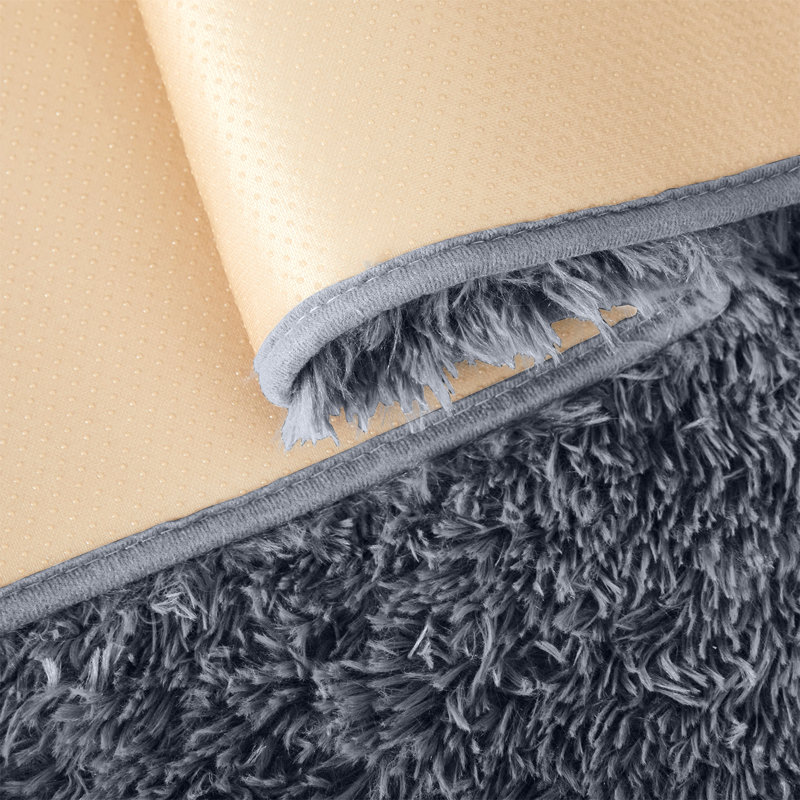 Solid Colour Shag Area Rug, Rectangle 120 x 170 cm