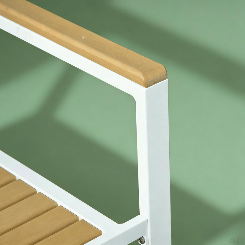 Ensemble de mobilier de salle à manger d'extérieur, table de patio 5 pièces et chaises
