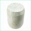 Tabouret d'intérieur à motif polyvalent rayé à usage polyvalent | Crème, vert | Panneau de fibres à densité moyenne