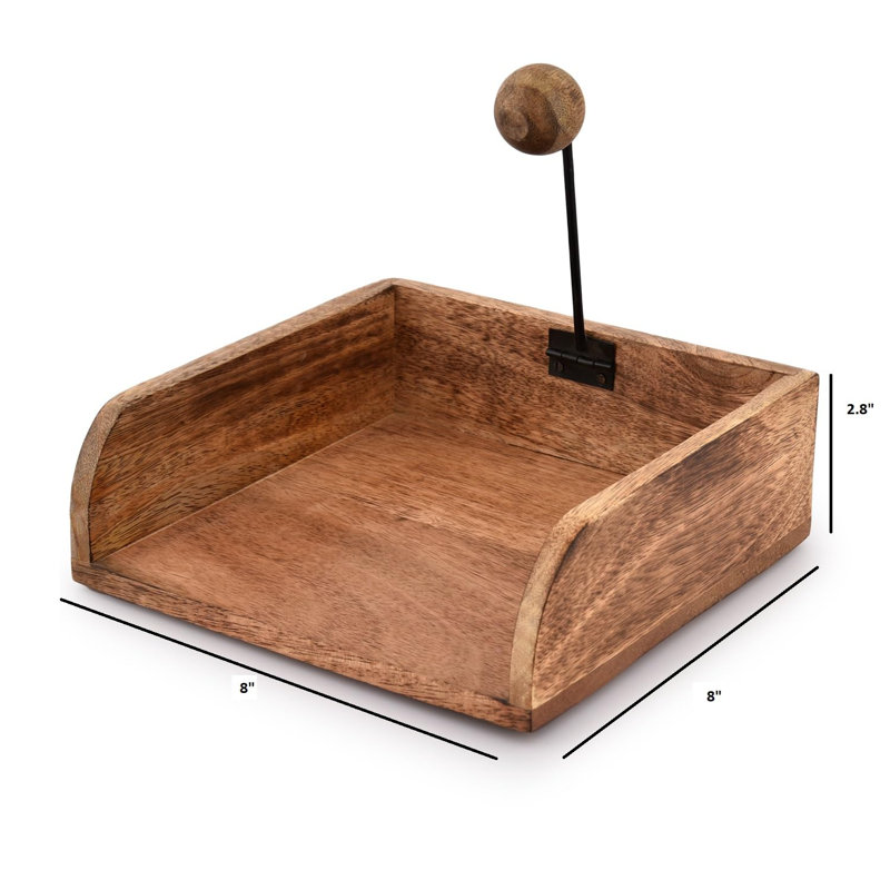 Porte-serviette rustique en bois de style campagnard
