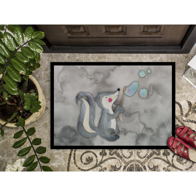 Finbar Non-Slip Outdoor Doormat, 0.25" H x 27" W x 18" D