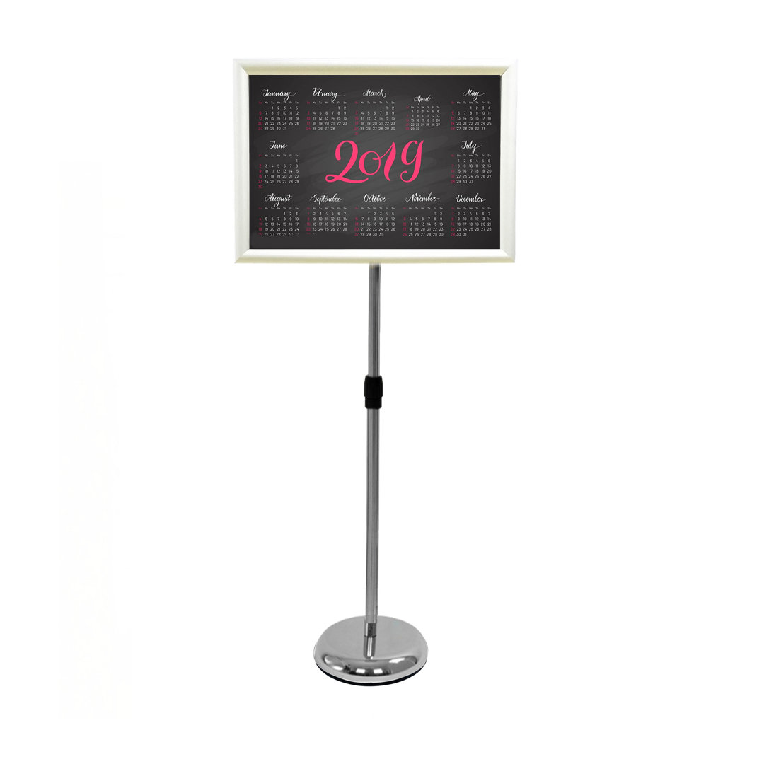 11 x 17; 17 x 11 Sign Holder Stand Poster Stand Adjustable Height Literature Stand FixtureDisplays