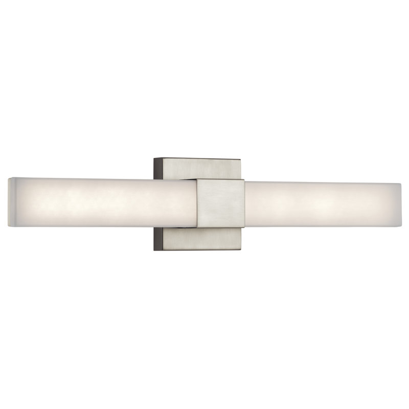 Alltawanna Dimmable LED Bath Bar, Satin Nickel