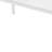 46" White Wood and Iron Dining Table