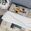 Ivory Illusions Abstract Shapes - Ensemble de housse de couette abstrait - Microfibre de polyester-110397749