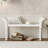 wooden frame Bench with Turned Legs and armrest-1120003316