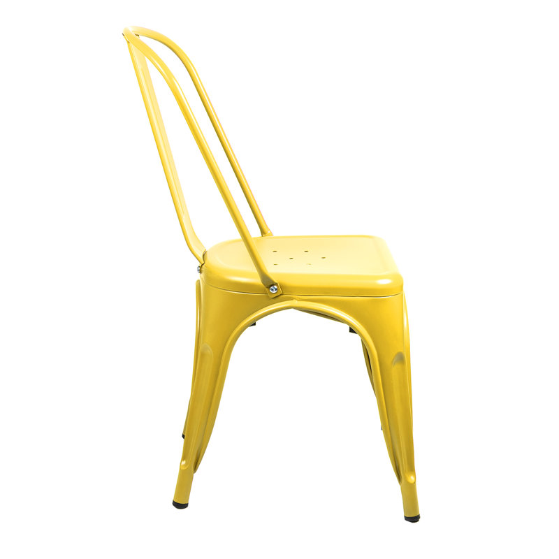 Chaise d'appoint Borowski, Jaune