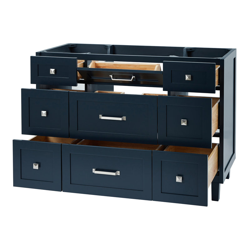 Base de meuble-lavabo simple 48 po ARIEL Monreau, Bleu