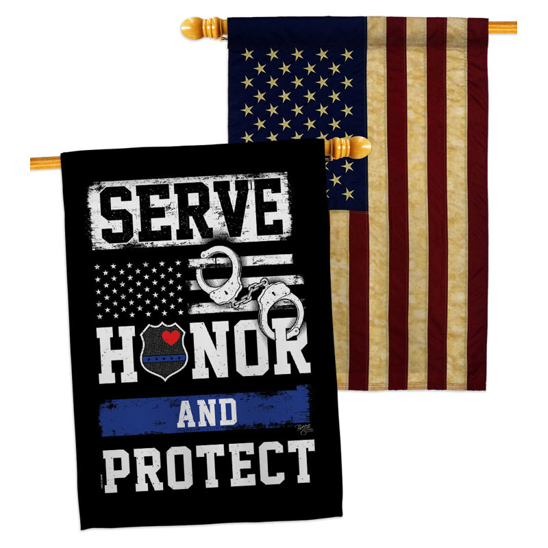 Double Sided 40'' H x 28'' W Polyester House Flag