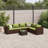 Latitude Run® 7 Piece Patio Lounge Set With Cushions Gray Poly Rattan-14557555-14557551-14557550