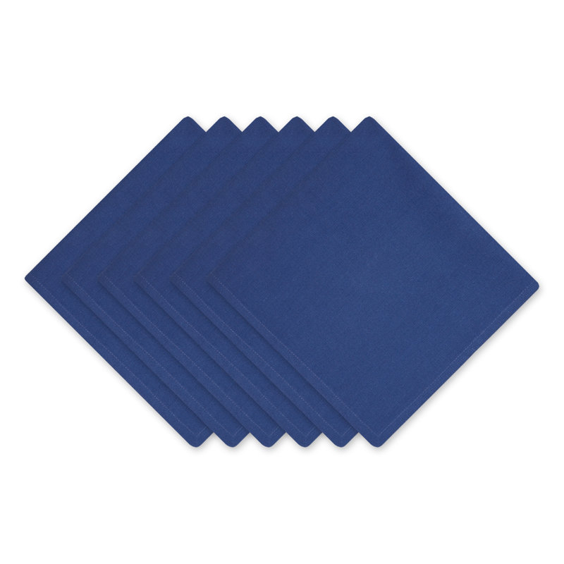 Reisman 100% Cotton Square Napkin, Navy