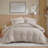 3-Piece Full Woven Striped Duvet Set