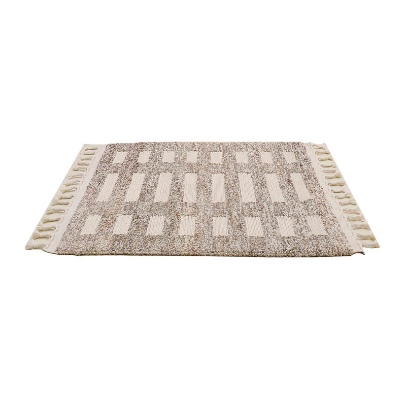 Tapis naturel tissé à la main à la main, Tapis de couloir 2 pi 6 po x 9 pi