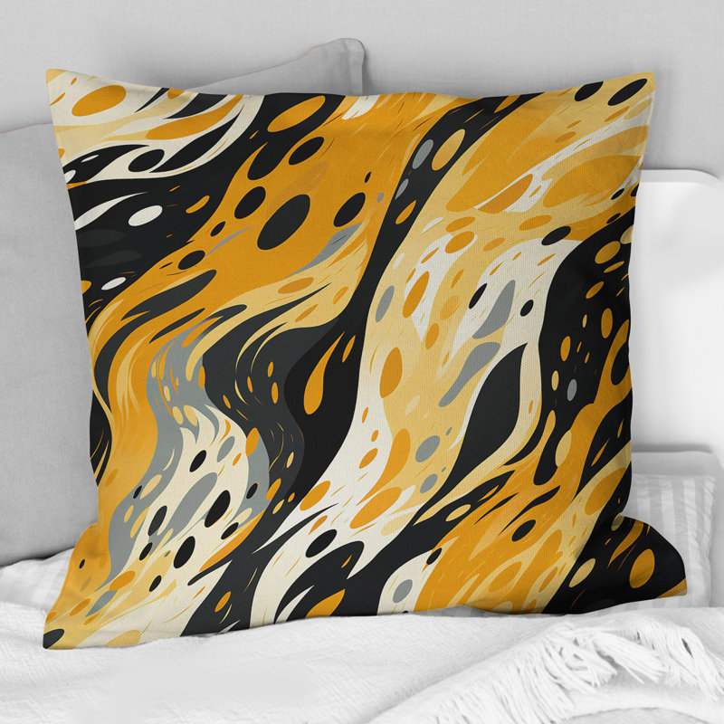  Polyester Throw Pillow, 18" H x 18" W